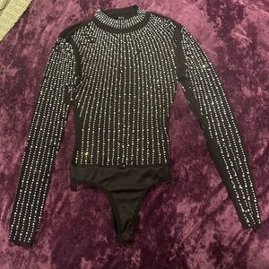 Rhinestone body suit, size small, wore once